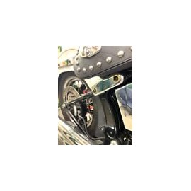 BLACK n BRASS Softail 2003-2006 Rear Fender Stainless Strut Bolts FLSTF 716