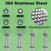 M8x50mm Hex Bolt with Hexagon Nut, Flat Washers, Spring Washers