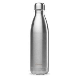 QWETCH – Isolierflasche Edelstahl 750 ml – Hält Ihre Getränke 12 Stunden warm und 24 Stunden kühl – BPA free – gebürsteter Edelstahl