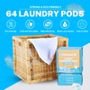 Laundry Detergent Pods Free & Clear, Unscented, 64 Count, Eco