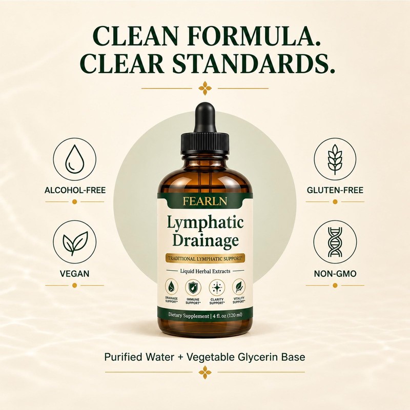Lymphatic Drainage Drops, Fluid Balance & Immune Support, 4 Fl