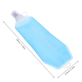 Generic Portable Soft Water Bottle Collapsible Tpu Flask for Jogging Hiking Cycling and Hydration Packs Lightweight Leak Space Saving Design for Effortless Storage