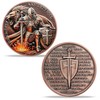 ACGZQY Lion and Knight Coin - Christian Challenge Coin -