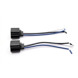 Xotic Tech 2pcs H13 9008 H13LL Socket Female Adapter Extension Wiring Harness for Fog Light Lamps Bulbs
