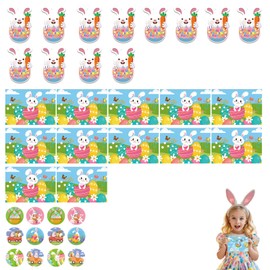 Buntes Osterkartenset mit Umschlägen und Siegelstickern – Hochwertige Osterkarten aus Recyclingpapier für Familien und Freunde