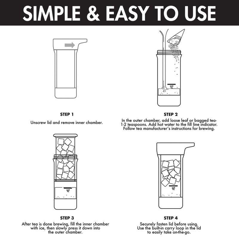 Primula Press and Go Iced Tea Maker, Travel Tumbler, Infuser