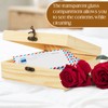 ZSDRTYU Wood Box, Small Wooden Storage Container, Lid Unfinished Wood
