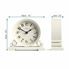 JONES CLOCKS® Saloon Mantel Clock | Small Traditional Double Scroll