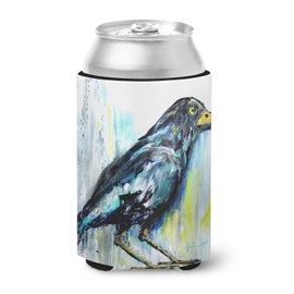 Caroline's Treasures MW1318CC Burnt Corn Raven Can or Bottle Hugger Cooler Washable Drink Sleeve Collapsible Beverage Insulated Holder, Can Hugger, Multicolor