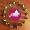 Professional 18-Piece Cake Decorating Tip Set by Frosted Finish­ -