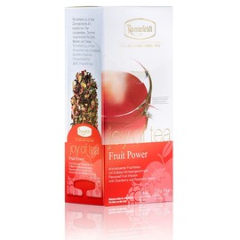 Ronnefeldt Fruit Power 'Joy of Tea' Fruit Tea with Strawberry Raspberry Flavour, 15 Tea Bags, 54 g, Quantity: 2 Pieces