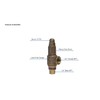 Merrill MFG PRVHDNL75 3/4" No-Lead Heavy-Duty Brass Pressure Relief Valve,