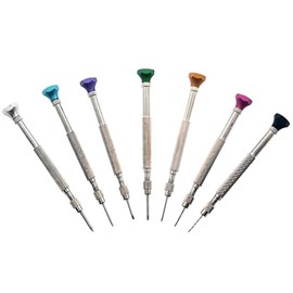 Precision Watchmakers Screwdriver Set 0.6, 0.7, 0.8 1.0, 1.2, 1.5, 1.6mm Micro Tool Repair… Jewelers Watchmakers Screwdriver Set Ultra Precision