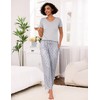 Litherday Women's Pyjamas Set Short Sleeve Cotton Pjs Loungewear Soft