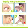 Nature Mate Super Soft Reusable Foam Earplugs 38dB Highest SNR