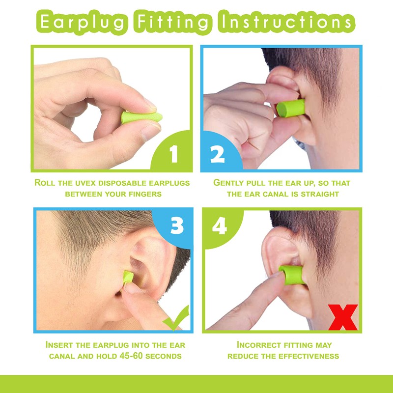 Nature Mate Super Soft Reusable Foam Earplugs 38dB Highest SNR