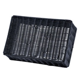 Doorbell Chime Cover Box Only,Special Imitation Rattan Design Door bell Cover Box for Wall inside,Easy Installation Decorative Doorbell Cover Box Plate 9.85”L x 6.29"W x 2.75”D (Black)