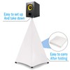 Dofilachy Speaker Stand Cover - Universal Fit, Fabric, White, XW21