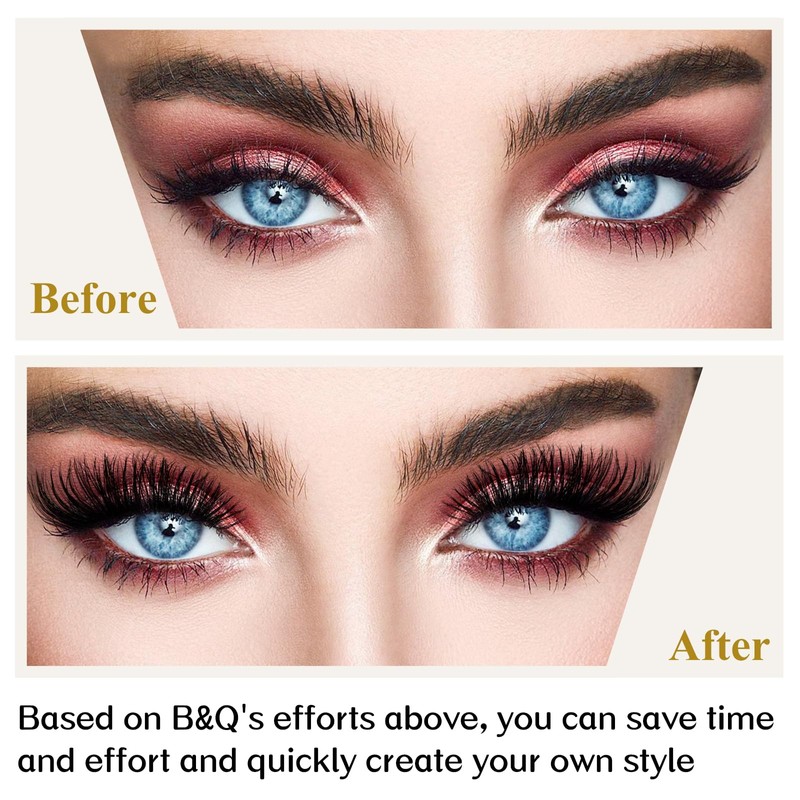 Cluster Lashes B19 Mixed Tray 72 Clusters B&Q Lash Clusters