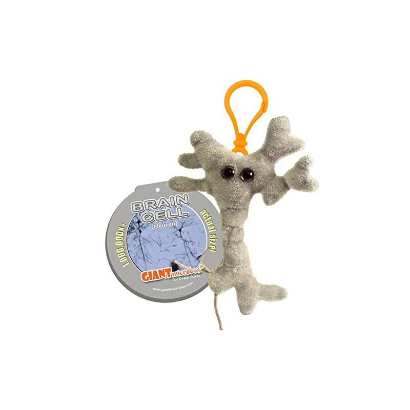 Giant Microbes Plush Keychain: Brain Cell / Brain Cell (Neuron),