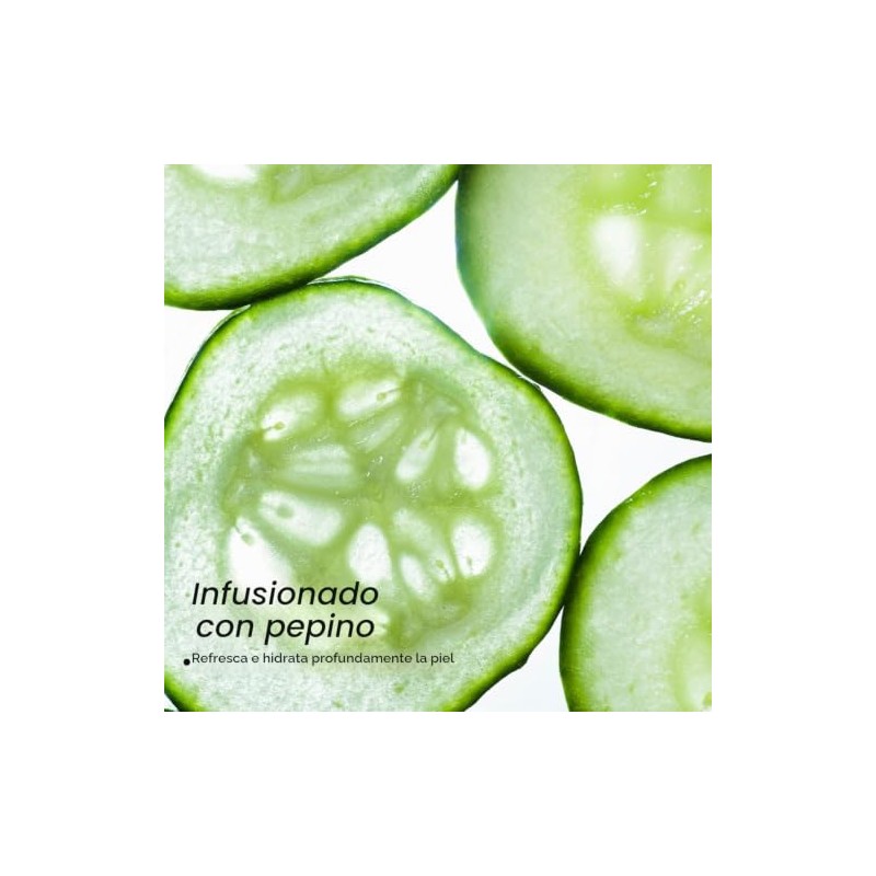 CALA - toallitas desmaquillantes con pepino (paquete con 60 toallitas)