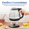 Elite Gourmet EKT1001B Electric 1.0L BPA-Free 1100W Glass Kettle Cordless