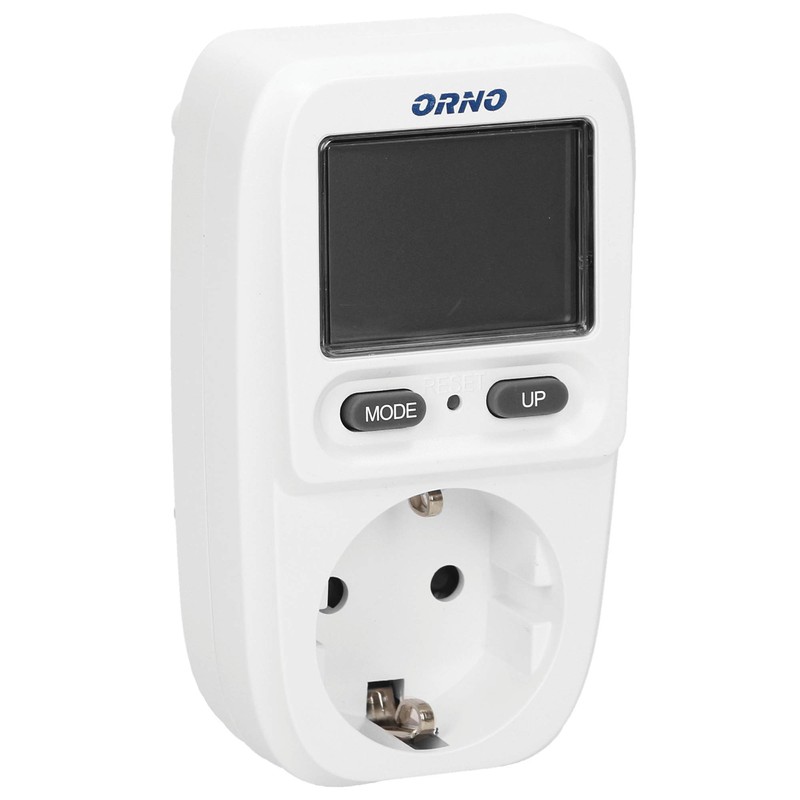 Orno WAT-419(GS) Electricity Meter for Socket, Energy Cost Meter with