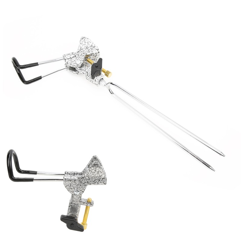 Stainless Steel Fishing Rod Holder 360° Rotatable Adjustable Ground Insert