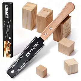 Japanese Hand Saw,6-Inch Double-Edge Pull Saw,SK5 Flexible Blade, Flush Cut Saw, Professional Japanese Pullsaw, Double Edge Handsaw Woodworking Tools