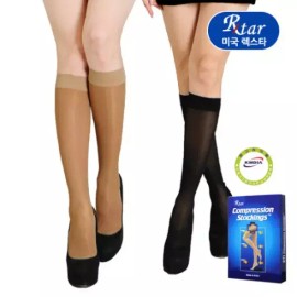 Rextar 렉스타 압박용밴드 의료용 압박스타킹 18번무릎형발막힘 [검정] Lextar Compression Band Medical Compression Stockings 18 No. Knee Type Foot Cuff [Black]