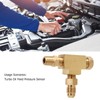 Tee Adapter Fitting, Brass 4AN 1/8 BSP 1/8 NPT Adapter