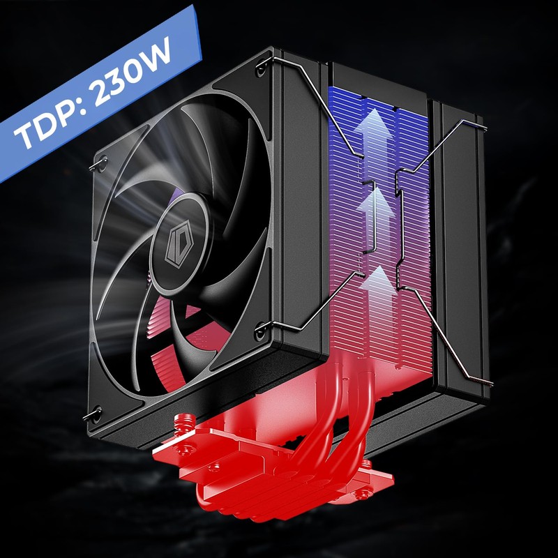 ID-COOLING FROZN A410 DK CPU Cooler, All-black Layout Single Tower