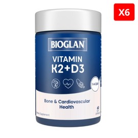 Bioglan Vitamin K2 + D3 60 tablets / 바이오글란 비타민 K2 + D3 60정 X6, 6개