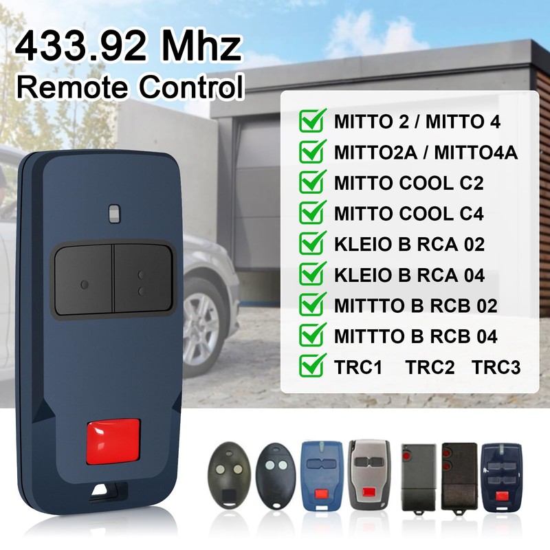 433 MHz Remote Control Transmitter for Mitto Cool C2, Mitto