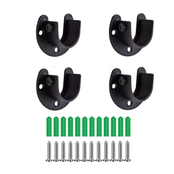 GDQLCNXB Closet Rod Bracket, Closet Rod Holder 1-1/4 Inch Diameter,