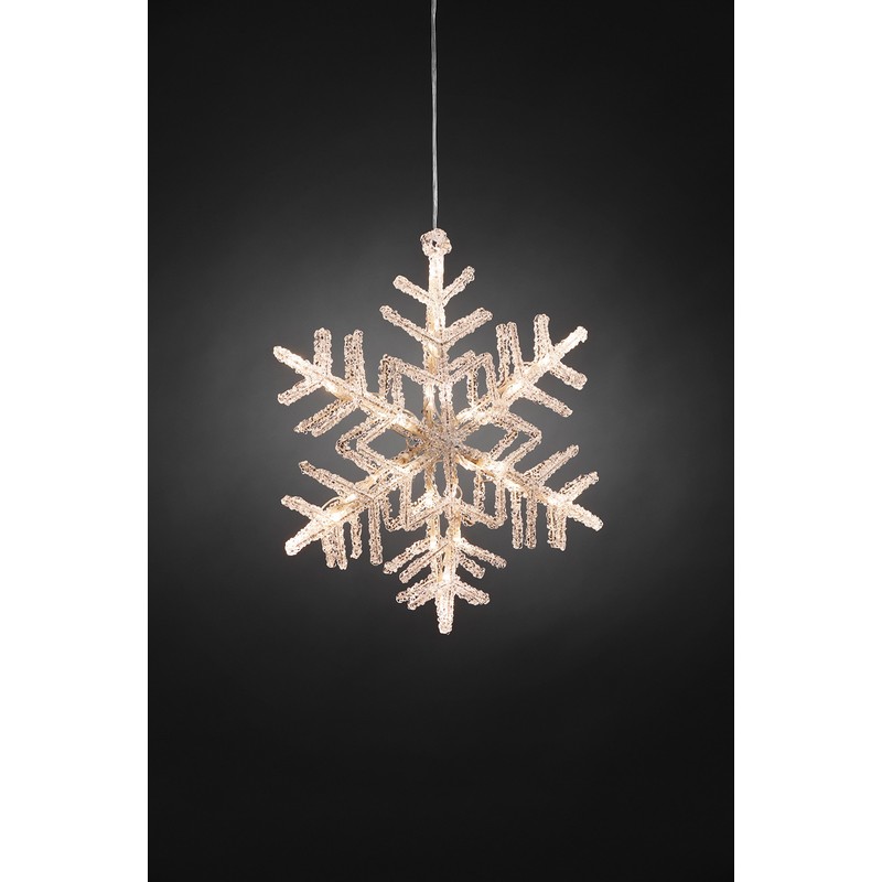 Konstsmide 4446-103 LED Snowflake Hanging Silhouette/For Indoors (IP44) / 36