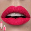 LYNTYAOU Hot Pink Lipstick, Matte Lip Gloss, Double-Ended Bright Red