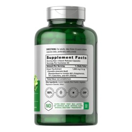 Píldoras De Extracto De Té Verde Horbäach Egcg 180 Cápsulas