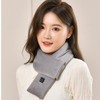 Smart USB Heated Scarf for Autumn/Winter Black, 3 Temperature Levels 2ea