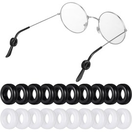 10pares Anillo Antideslizante De Silicona Para Gafas Redondo y Cómodo Semitransparentes Para Uso Diario y Actividades Al Aire