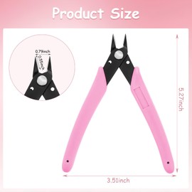 EXEXIUO Rhinestone Remover, Stainless Steel Pink Remover Nipper, Nail Art Decorations Remover DIY Tool, Nail Scissors Manicure Tools