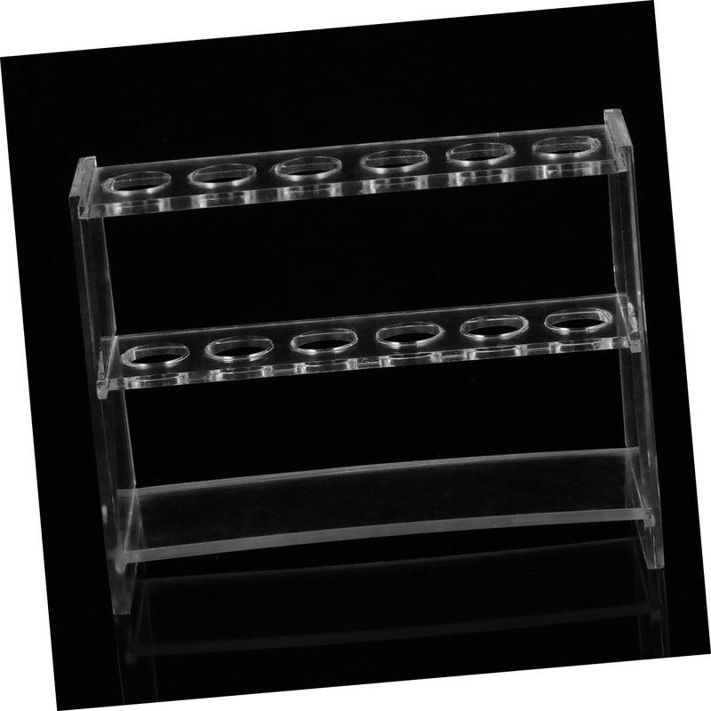 iplusmile 1set Test Tube Rack Holder Detachable Transparent Stand for