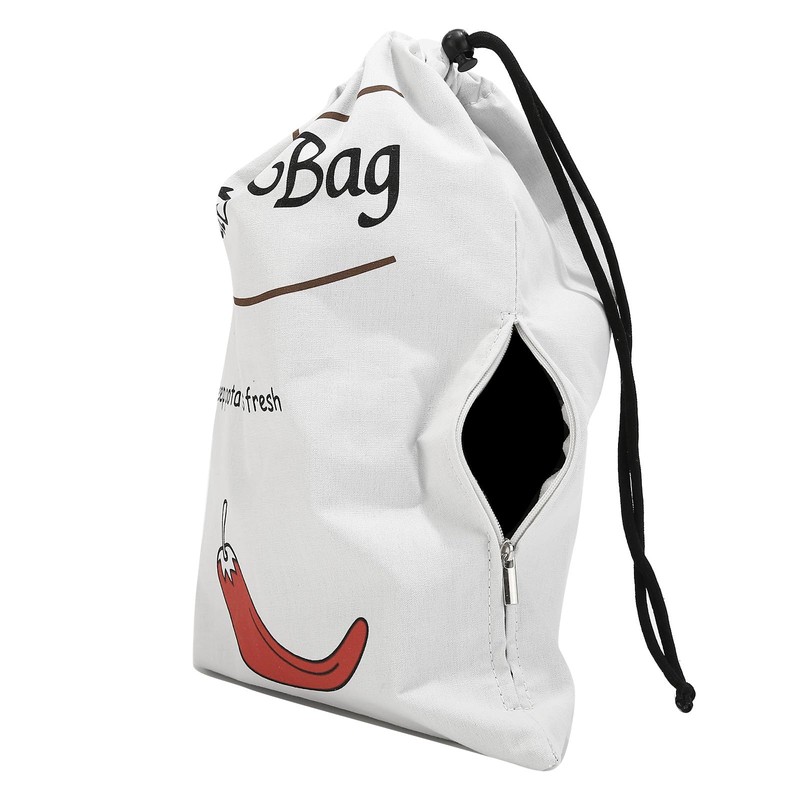 3-Pack Potato Storage Bags Onion Storage with Drawstring & Side