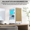 FOIFKIN M1 PC Case -Walnut Front pane Pre-Installed 4 PWM