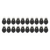 20 Sets Leather D Rings for Purse Genuine Leather D