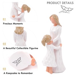 Mother and Daughter Figurines, Gift for Mother's Day, Birthday Gifts for Mom, Loving Mother/Loving Daughter Statue Gift Celebrating The Love Between Mom And Daughter Sculpted Hand-Painted Figure