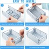Plastic Folding Baskets - 4Pcs Mini Storage Crates for Desk,