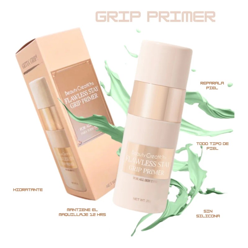 Grip Primer 12 Hrs Flawless Stay Beauty Creations Transparente