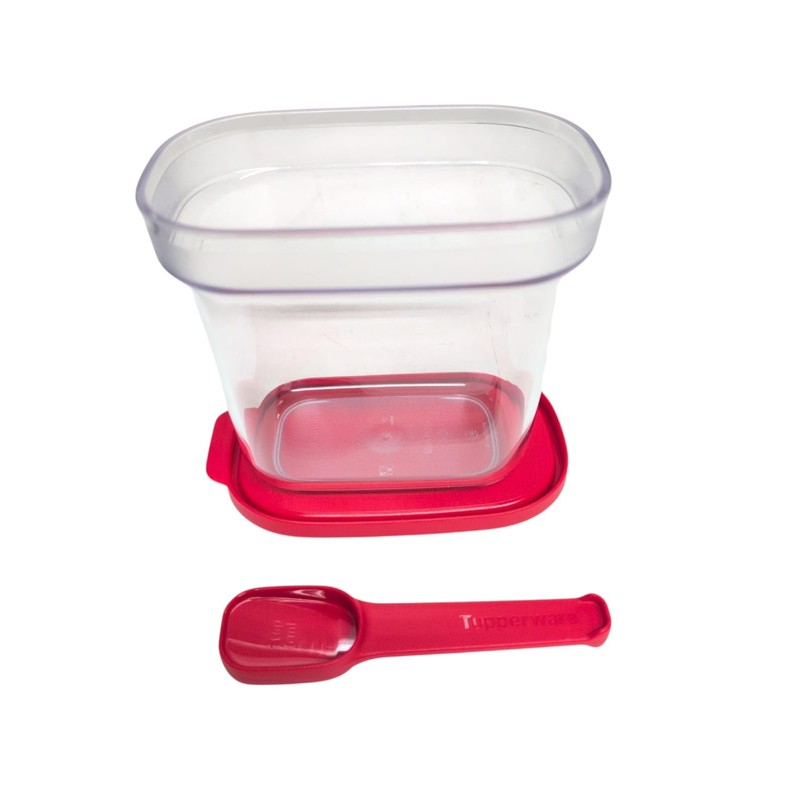 Tupperware Eidgenosse Rectangular Stackable Exclusive Spice Container with Measuring Spoon