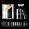 Nail Template BNG 120PCS Reusable Dual Acrylic Toenail Full Cover Mold for Extensions Foam Poly for Toes Pedicure DIY Nails, Option01) Clear-120pcs-box, 1pc / 네일 템플릿 BNG 120PCS 발가락 용 폼 폴리 확장을위한 재사용 가능한 듀얼 아크릴 발톱 풀 커버 몰드 페디큐어 DIY 손톱, 옵션01) Clear-120pcs-box, 1개